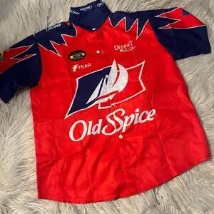 Men’s Ricky Bobby Shirt Talladega Nights Short Sleeve costume shirt (D2)